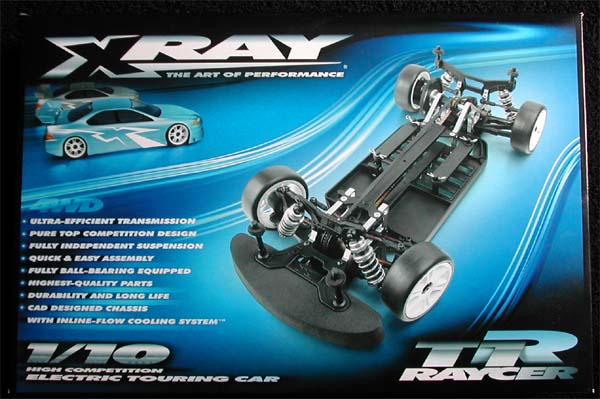 Le carton de la X-Ray T1 Raycer.
